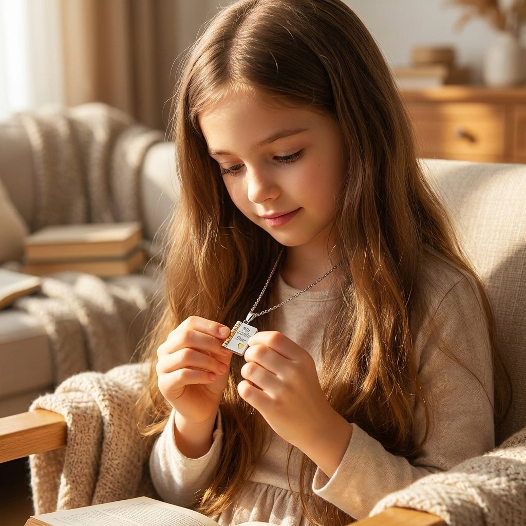 To My Daughter Book Necklace — A Forever Reminder Of My Love