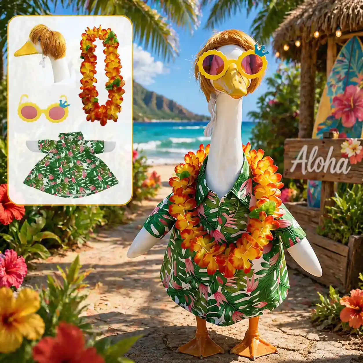 Tropical Porch Goose Outfit Collection