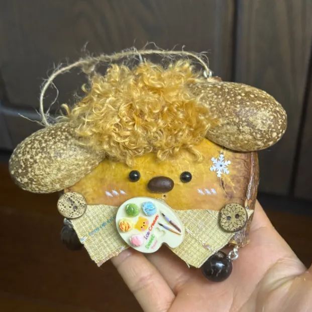 Handmade Entada Bean Pod Ornament