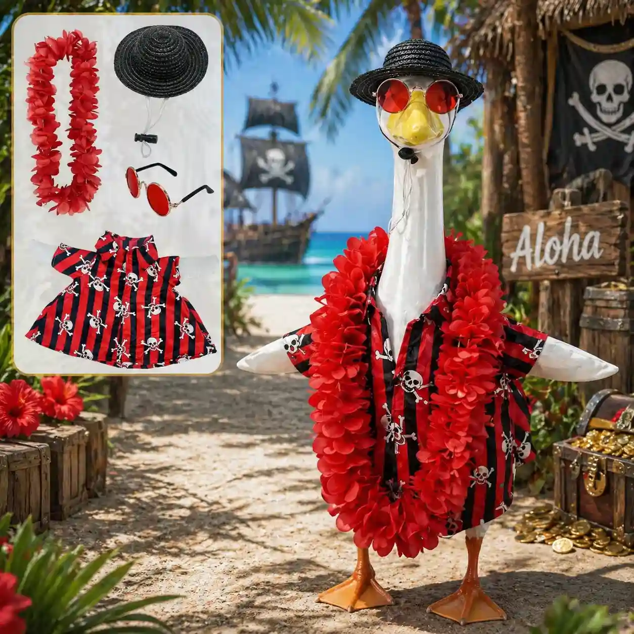 Tropical Porch Goose Outfit Collection