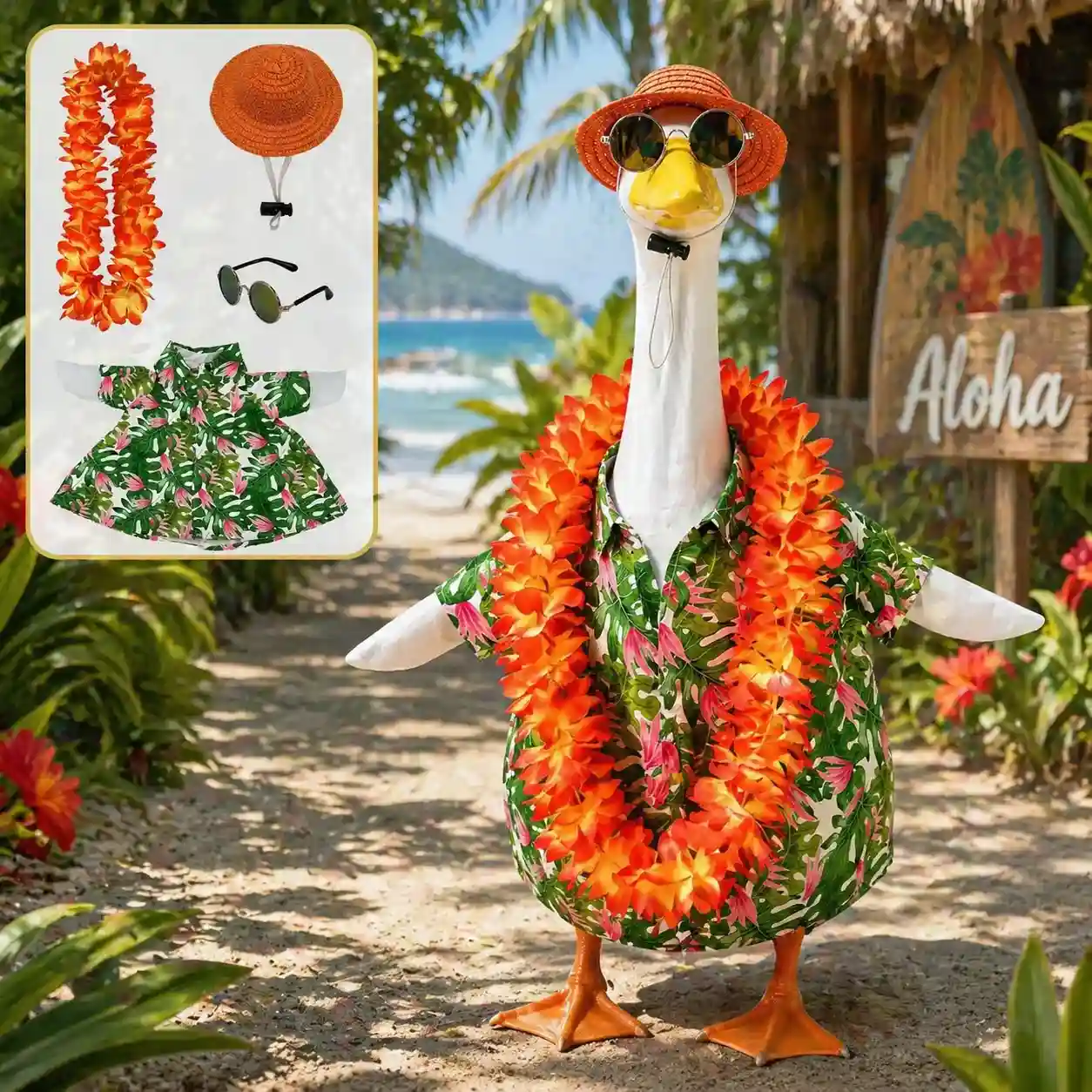 Tropical Porch Goose Outfit Collection