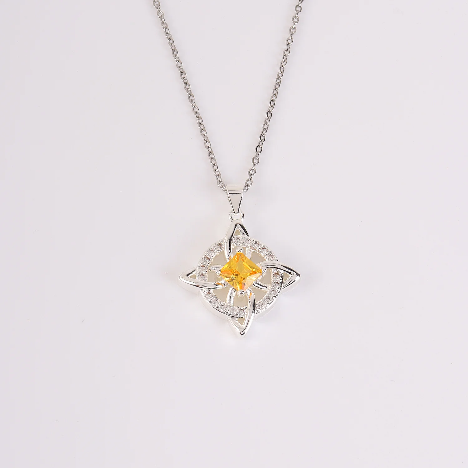 Four-leaf clover necklace