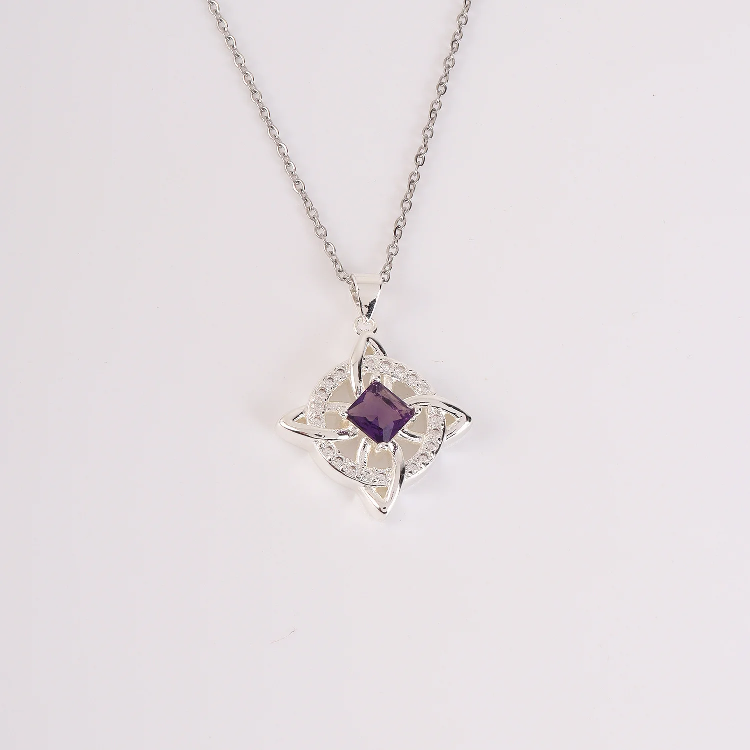 Four-leaf clover necklace