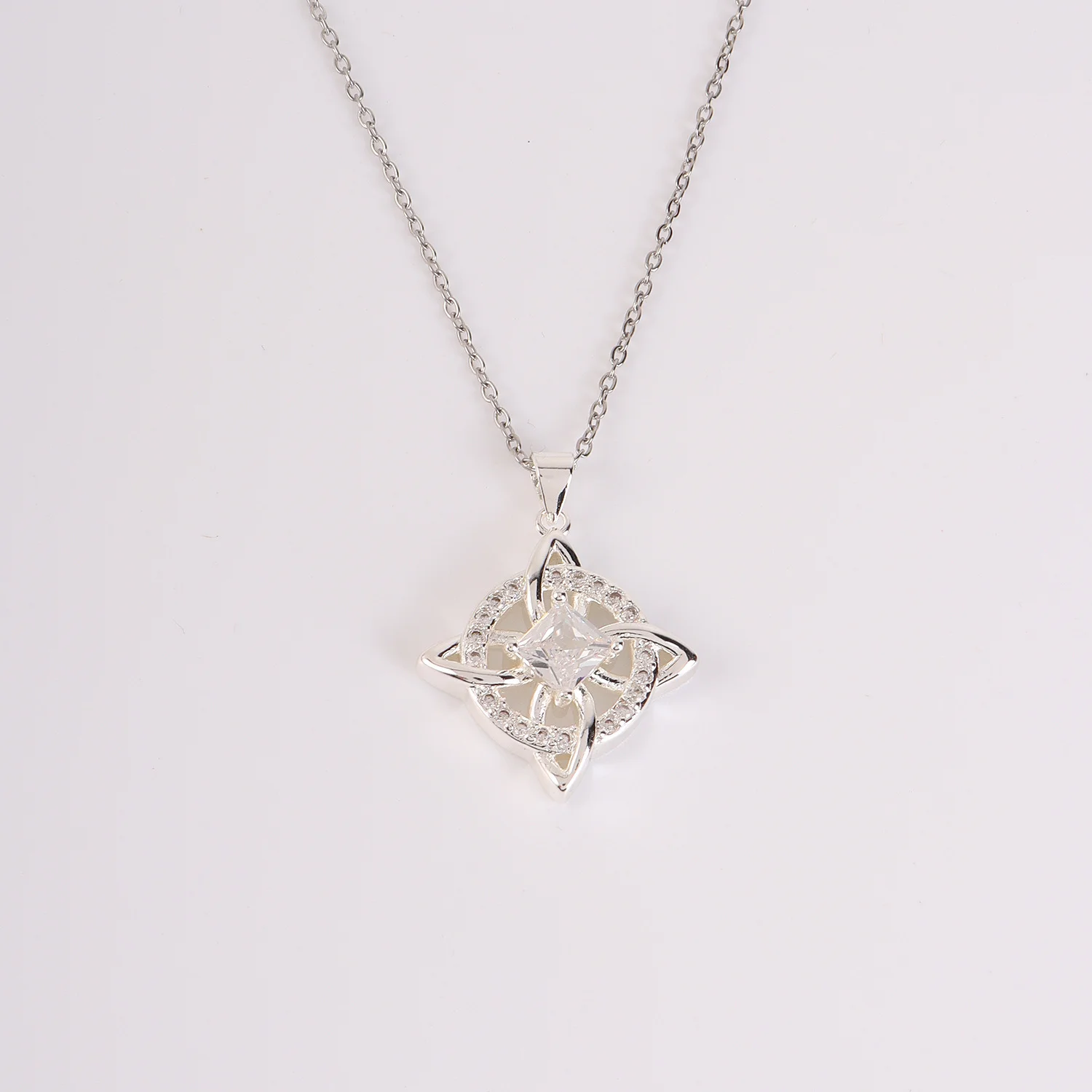 Four-leaf clover necklace