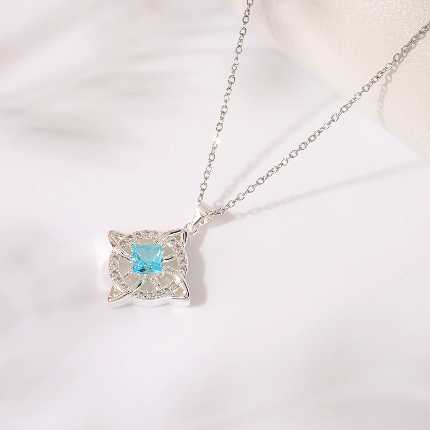Four-leaf clover necklace