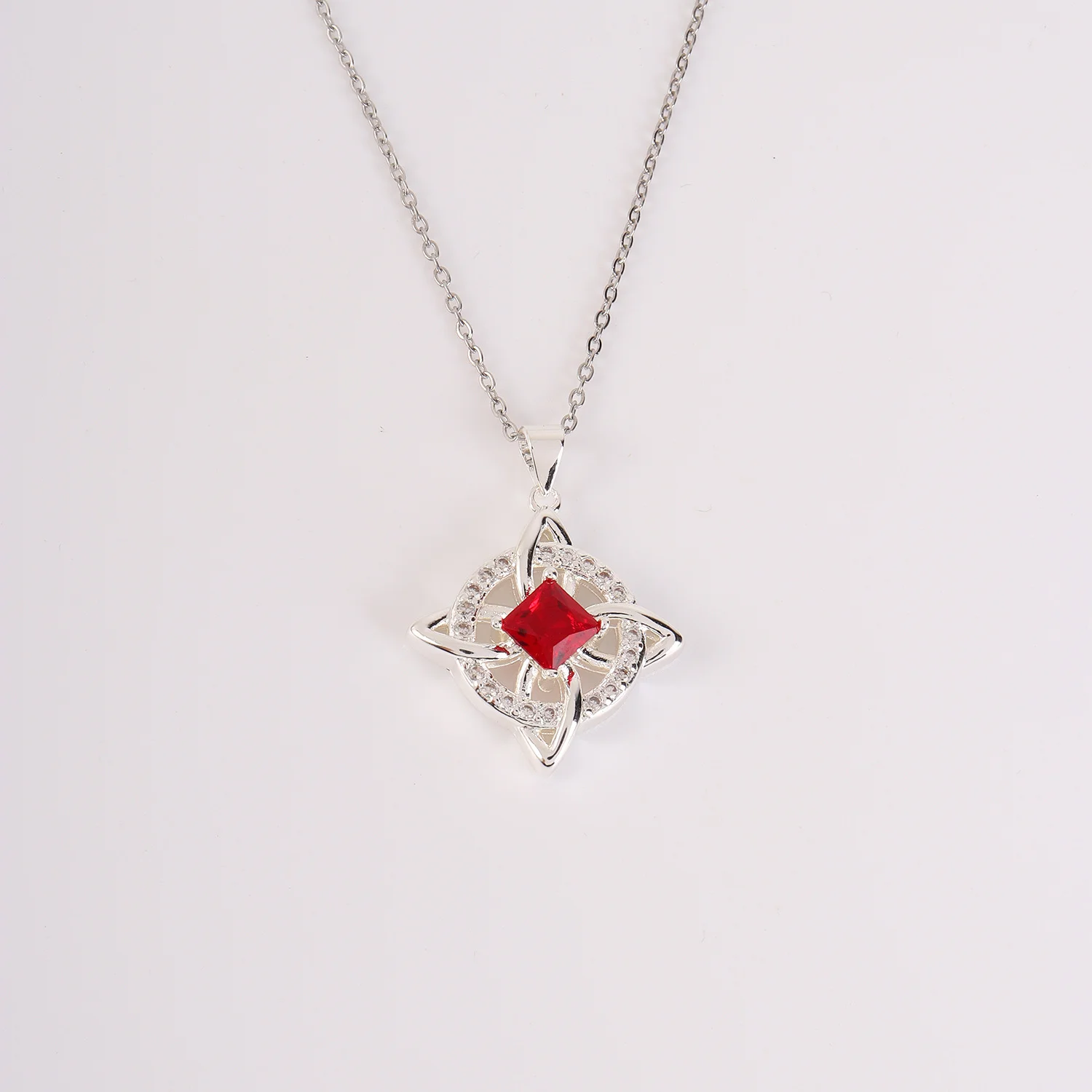 Four-leaf clover necklace