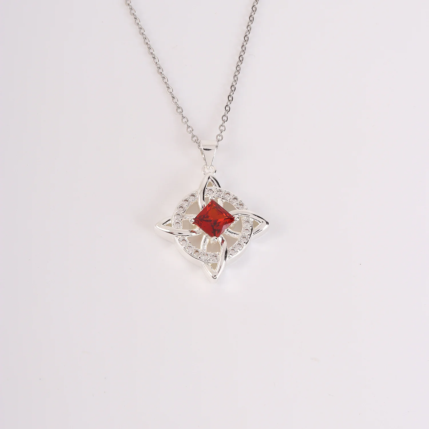 Four-leaf clover necklace