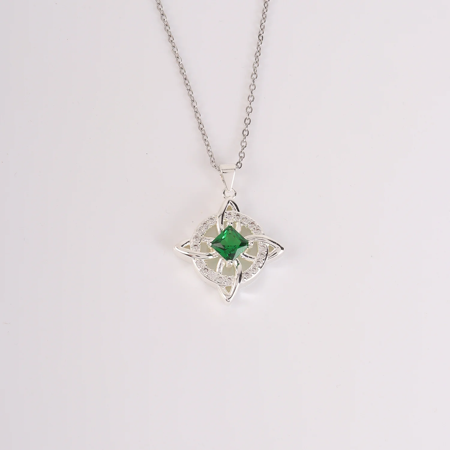 Four-leaf clover necklace