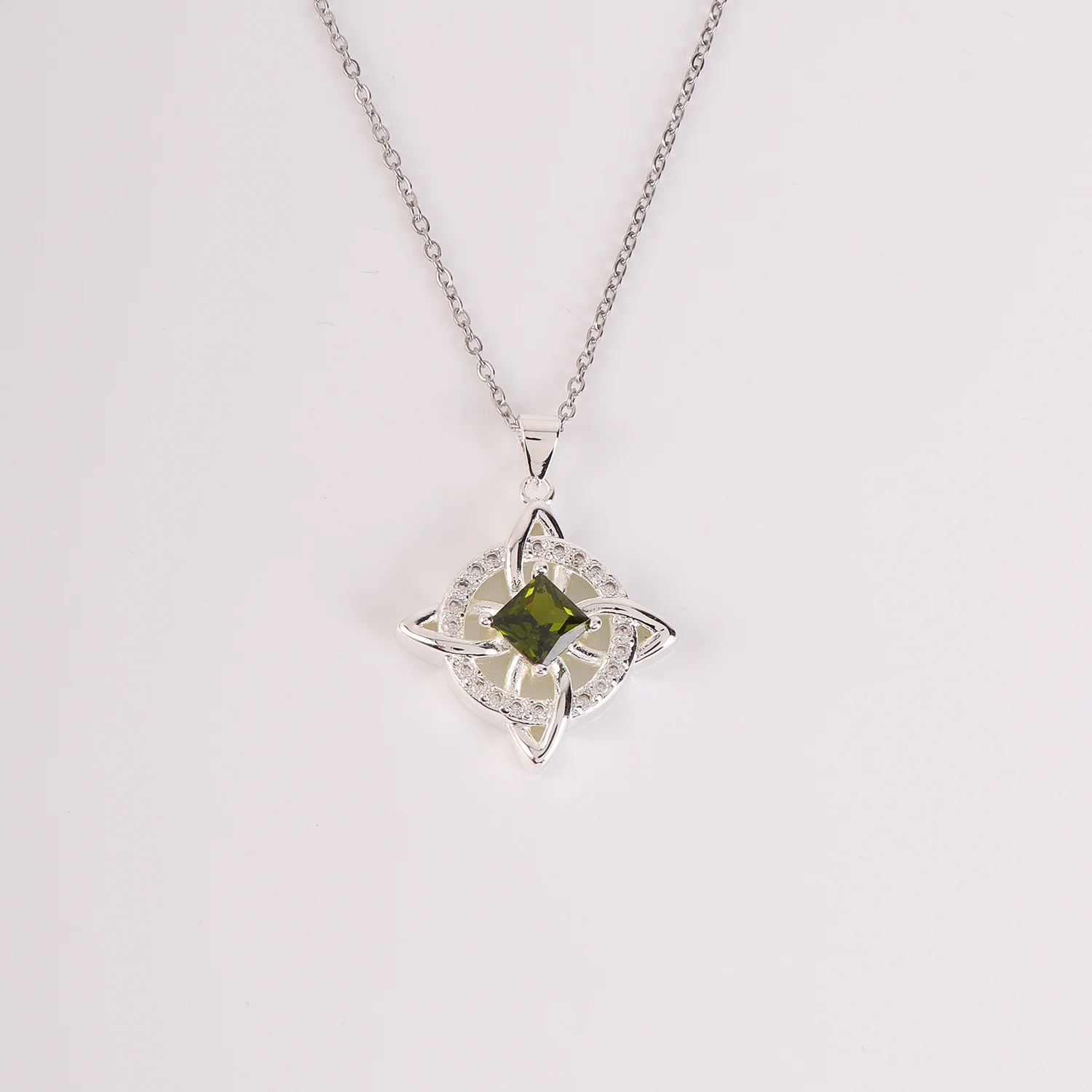 Four-leaf clover necklace
