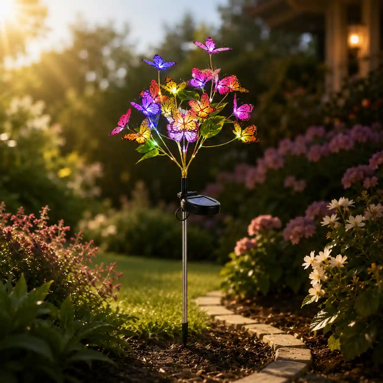 Solar Bloom Garden Stake Light