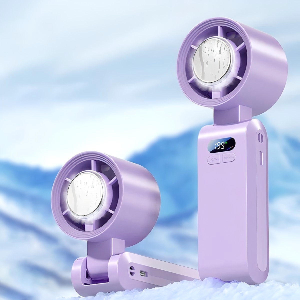 🧊Handheld Portable Fan with Ice Cooler