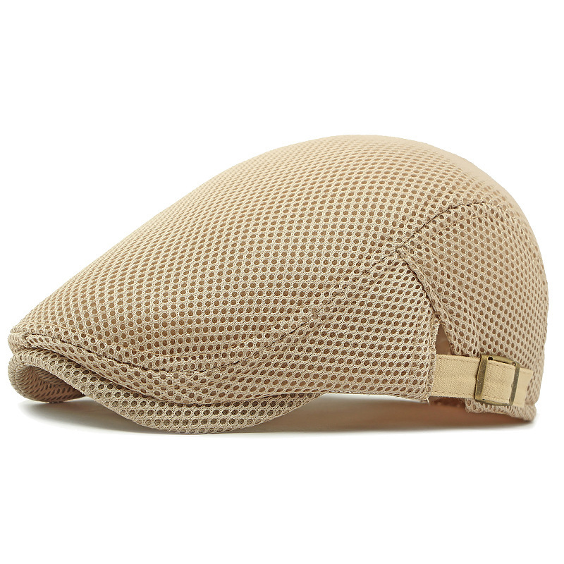 🧢New arrival 40% OFF!🏖️Breathable Flat Cap with Adjustable Strap – Mesh Fabric, Classic Ivy Style & Built-in Sweatband – All-Day Comfort🌞