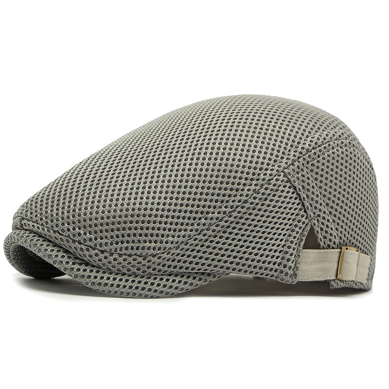 🧢New arrival 40% OFF!🏖️Breathable Flat Cap with Adjustable Strap – Mesh Fabric, Classic Ivy Style & Built-in Sweatband – All-Day Comfort🌞