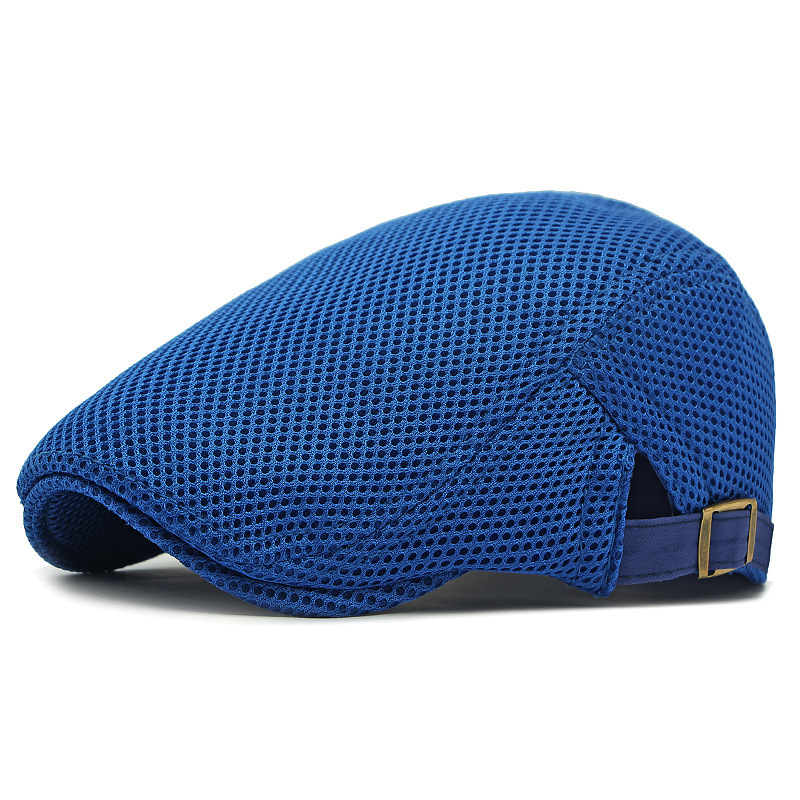 🧢New arrival 40% OFF!🏖️Breathable Flat Cap with Adjustable Strap – Mesh Fabric, Classic Ivy Style & Built-in Sweatband – All-Day Comfort🌞