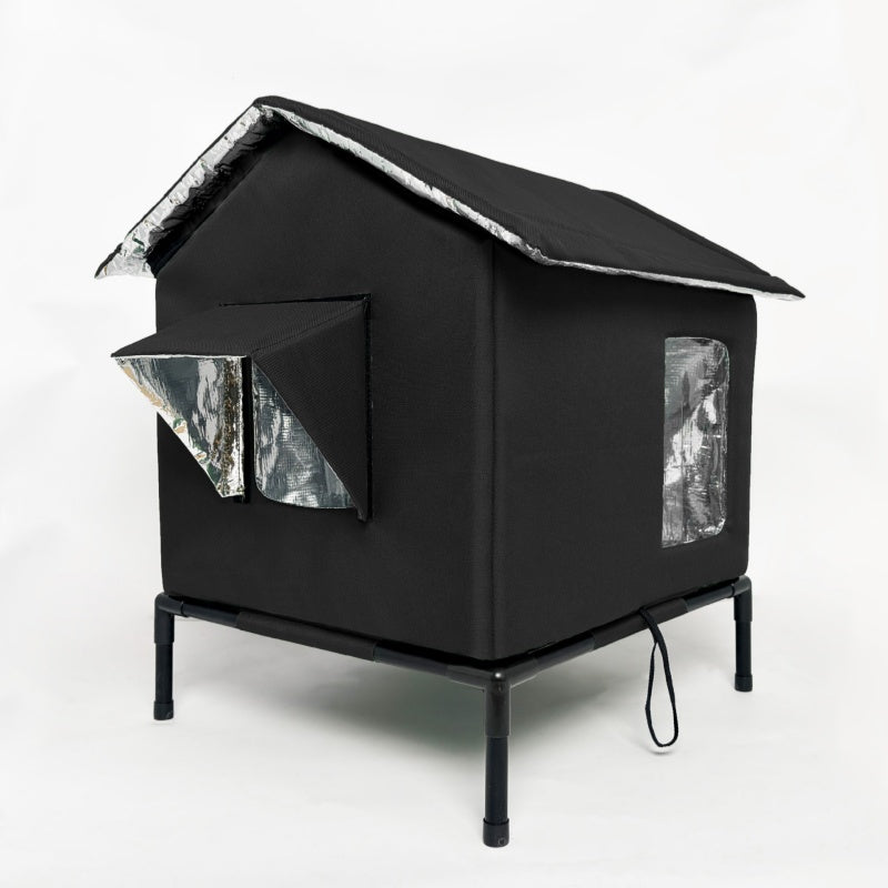 🏠40% OFF!🐈 All-Weather Elevated Outdoor Cat House – Waterproof, Insulated, Foldable 🌧️