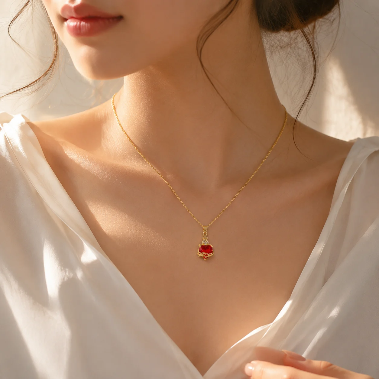 🔥 50% OFF 🔥 Love & Faith Heart Cross Necklace — Your Heart, Your Meaning | Sparkling Heart Pendant | Perfect Gift