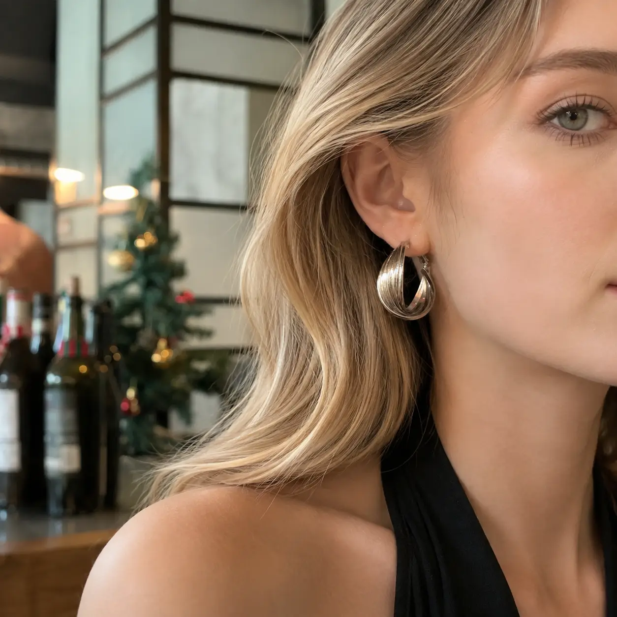 Sculpted Layer Hoop Earrings