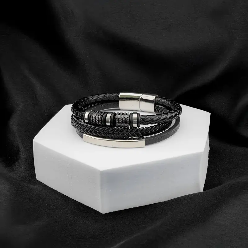 Forever Bond Leather Bracelet — A Meaningful Gift For Son