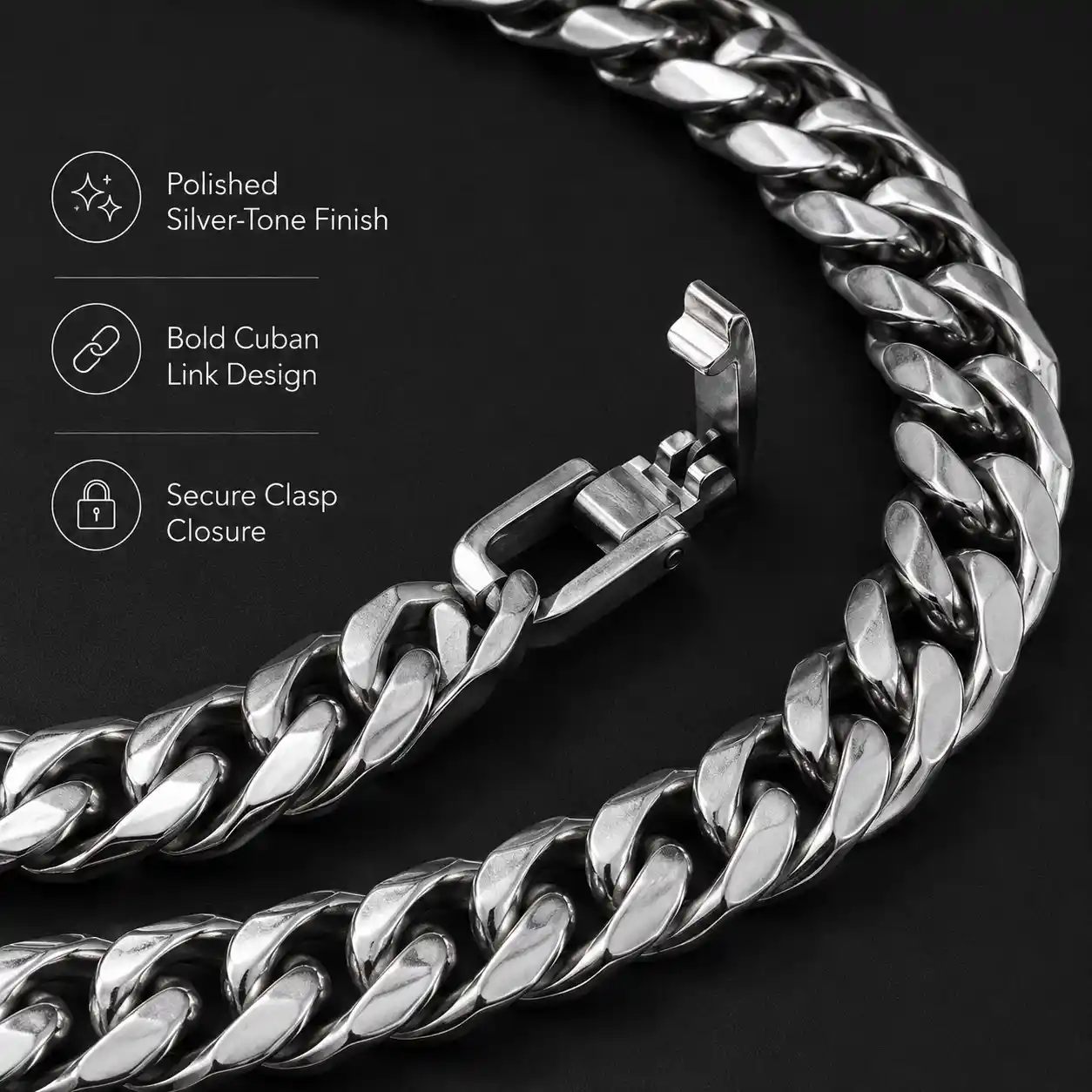 Streetline Cuban Link Necklace and Bracelet