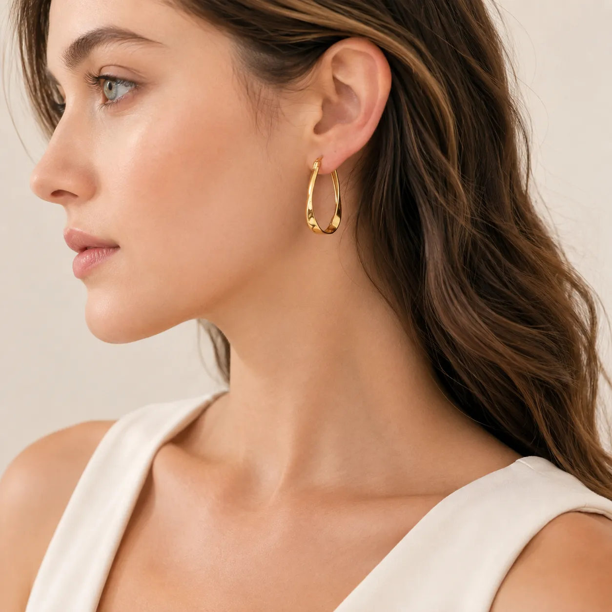 Mobius Twist Drop Earrings