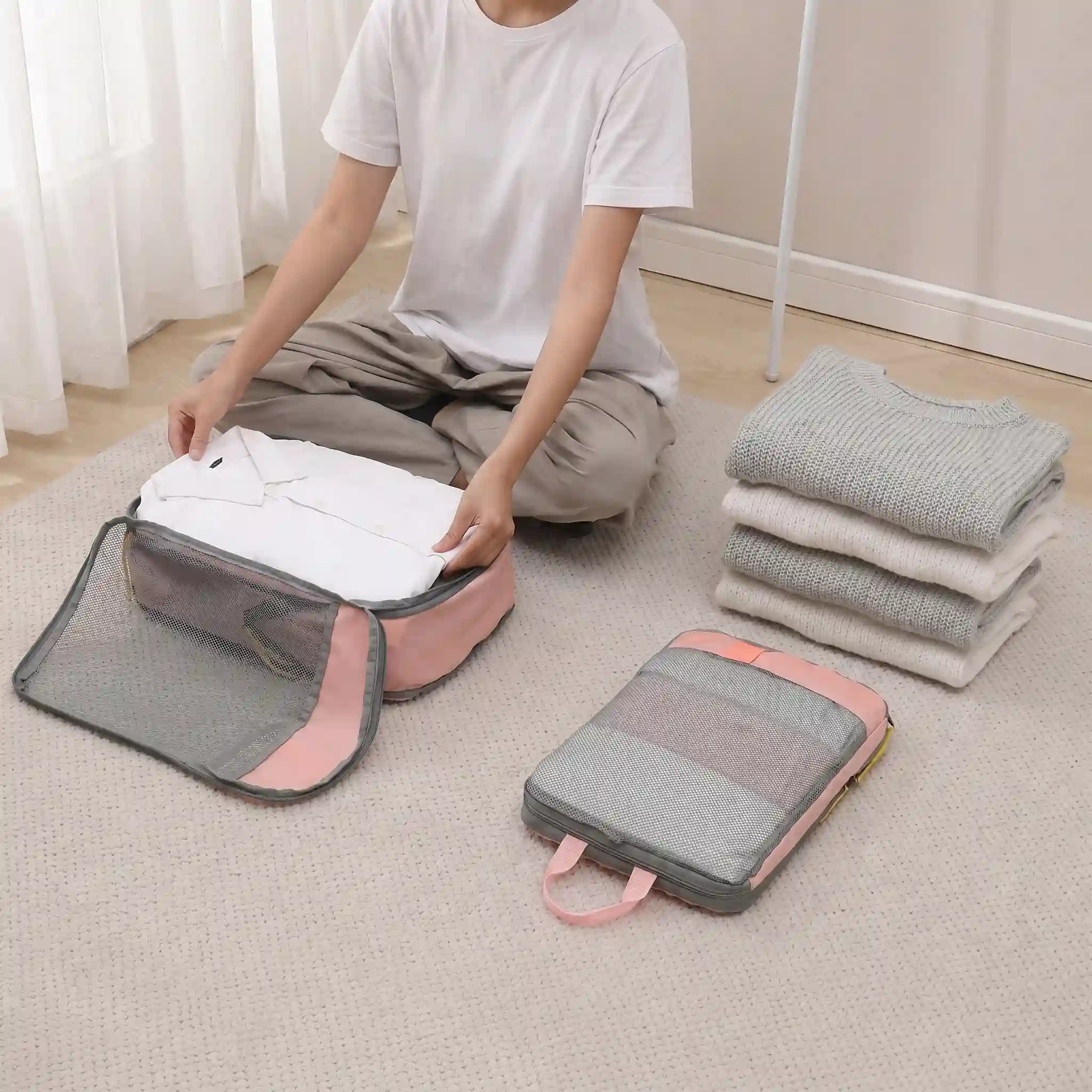 PackEase Compression Travel Organizer Set