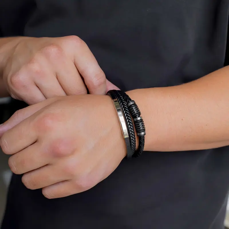 Forever Bond Leather Bracelet — A Meaningful Gift For Son