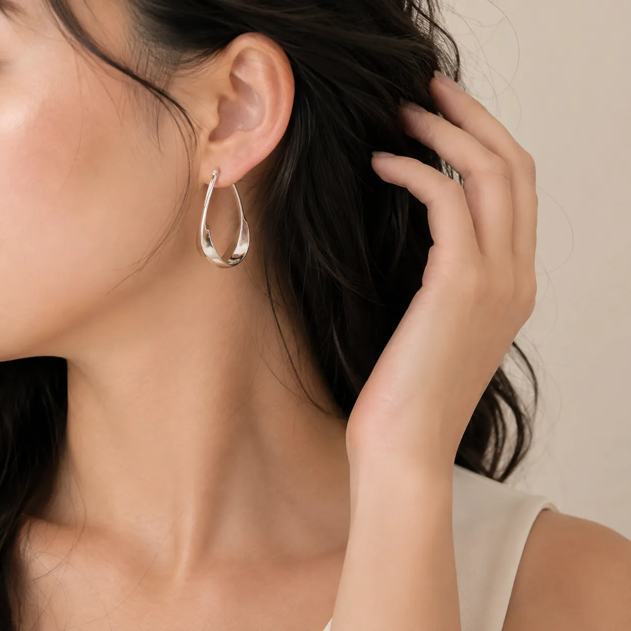 Mobius Twist Drop Earrings