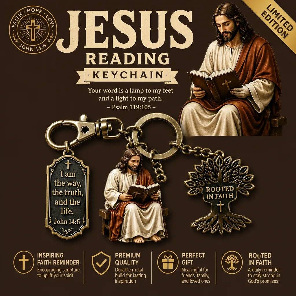 🔥50% OFF🔥 Bible Reading Keychain — Carry Faith With You 🙏