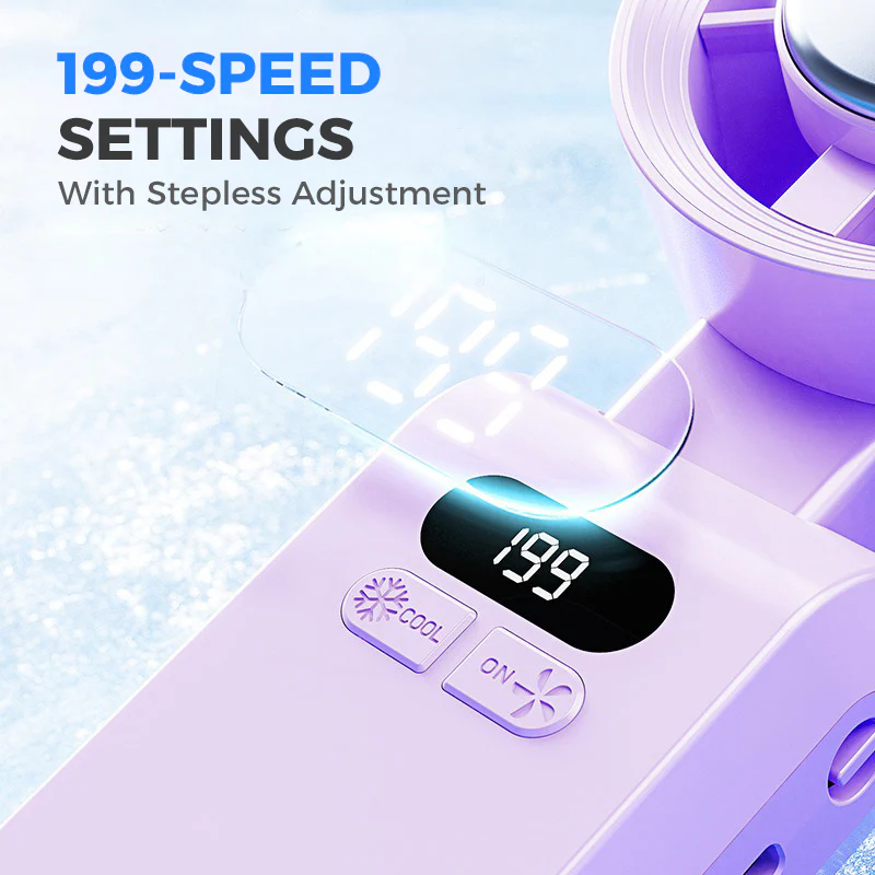 Handheld Portable Fan with Ice Cooler