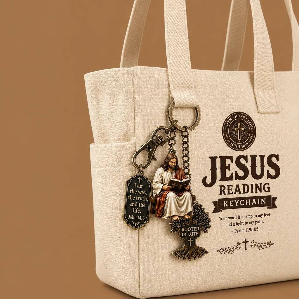 🔥50% OFF🔥 Bible Reading Keychain — Carry Faith With You 🙏