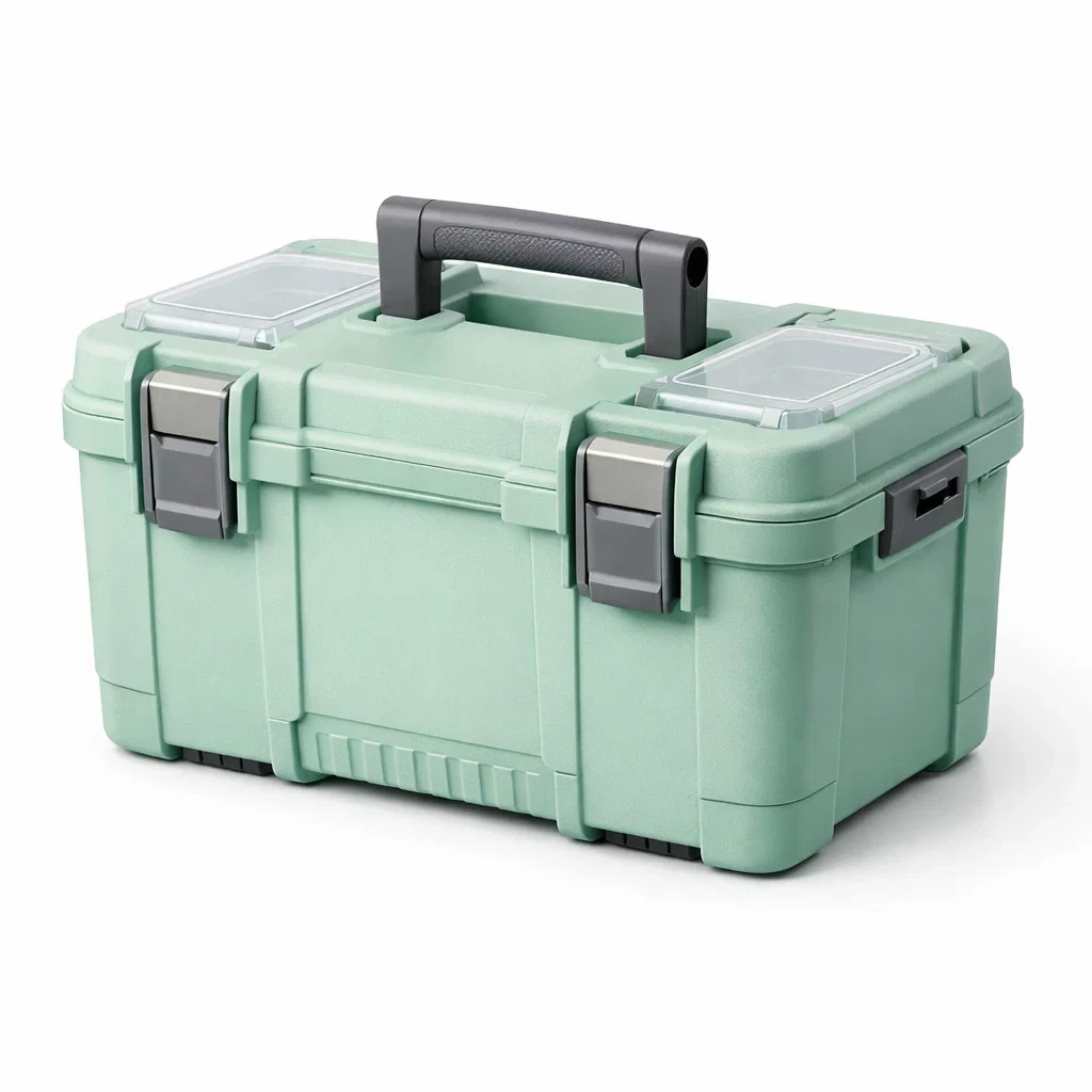 Boîte à outils en polypropylène avec poignée ergonomique 45x25x20 cm-homelayered