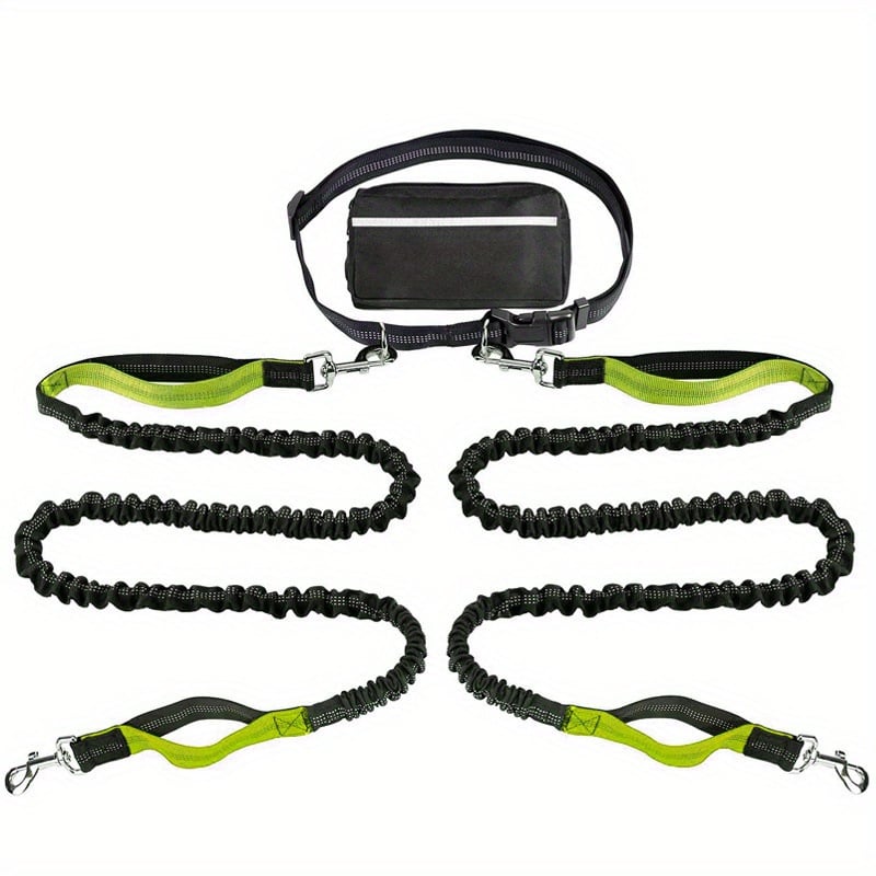 Smart Hands-Free Dog Leash with Shock Absorbing Bungee