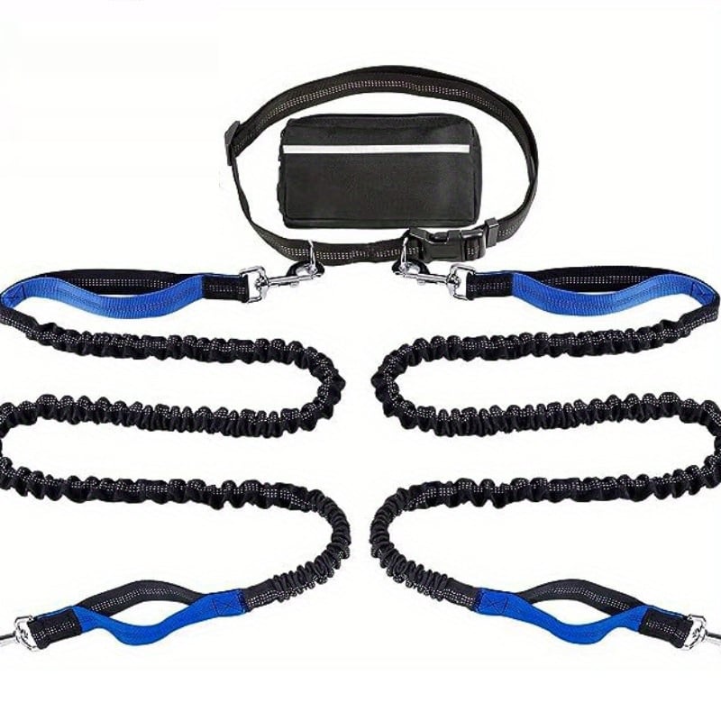 Smart Hands-Free Dog Leash with Shock Absorbing Bungee
