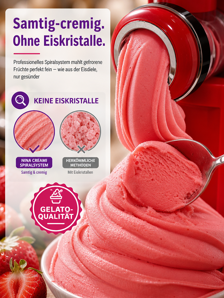 Kompakte Mini‑Kompressor‑Eismaschine | Kein Vorfrieren erforderlich, selbstgemachtes Eis