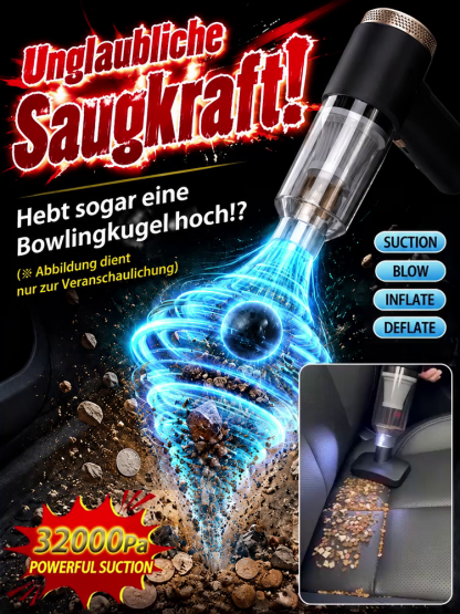 4‑in‑1 Kabelloser Auto‑Multistaubsauger｜Leicht 0,44 kg mit TÜV‑zertifiziertem Motor