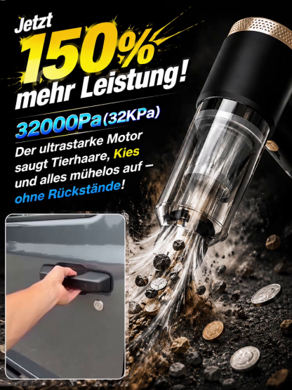 4‑in‑1 Kabelloser Auto‑Multistaubsauger｜Leicht 0,44 kg mit TÜV‑zertifiziertem Motor