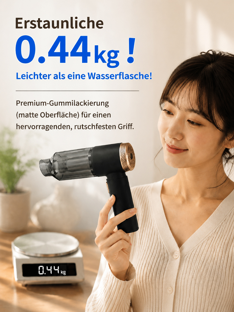 4‑in‑1 Kabelloser Auto‑Multistaubsauger｜Leicht 0,44 kg mit TÜV‑zertifiziertem Motor