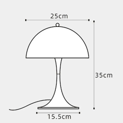 Lámpara de mesa de estilo moderno y minimalista
