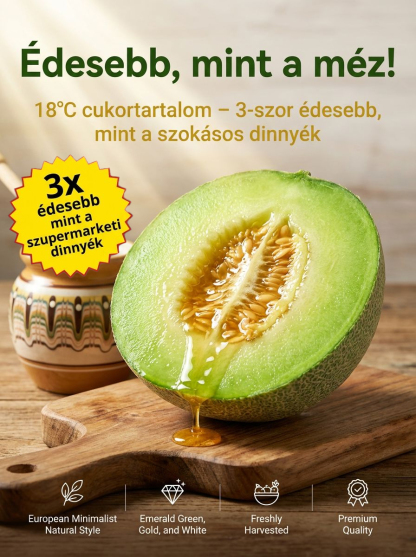 【Méznél is édesebb】Zöld smaragddinnye magok