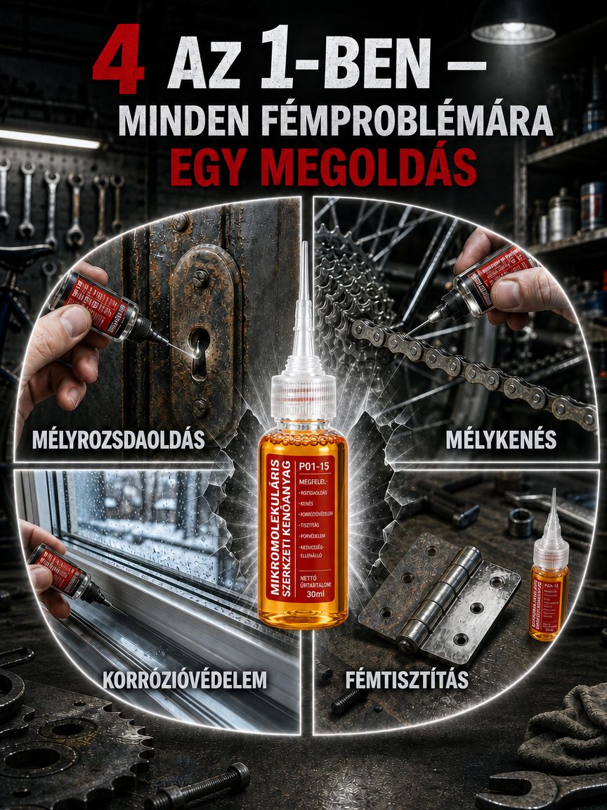 🌟[Akciós]: [50% OFF]Mikromolekuláris gépkenőanyag| 3 mp Gyors Rozsdaoldó, 5 Év Védelem | Nincs Több Nyikorgás és Olajos Kéz🌟