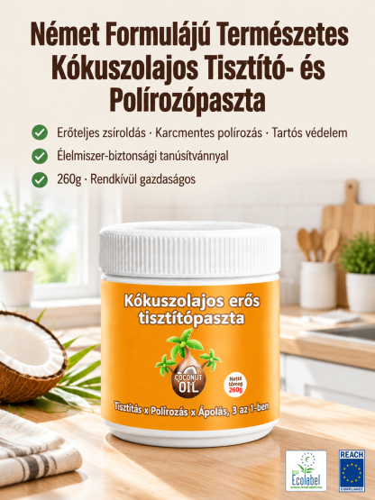 ✨ [10 Másodperces Megújulás - Az Otthoni Tisztítás Csodája] ✨Kókuszolaj erős folt eltávolító