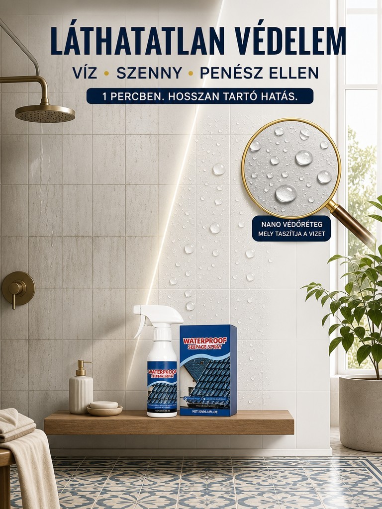 💥【3 Másodperces Csoda】Vízálló és szivárgásmentes tömítő spray(Ipari Erősségű)💥