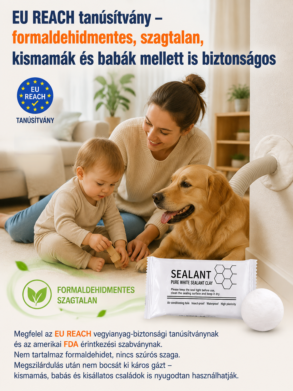 🛡️ [Európai Sláger]Repedéstömítő fehér vízelvezető csatorna cső vezeték | Kézi használat szerszámok nélkül | Vízálló, fagyálló és egérriasztó csoda fürdőbe/konyhába 🛡️