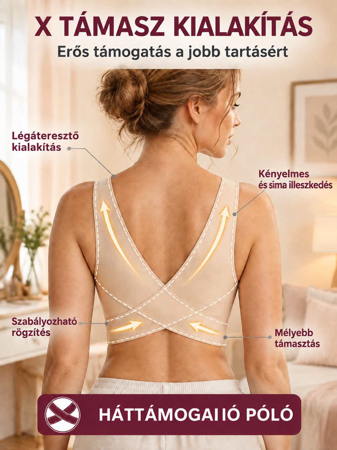 💃【Azonnali testtartás-korrekció】Tökéletes tartású, merevítő nélküli melltartó👙– Emel, Formál és Támogat 24/7 ⏳