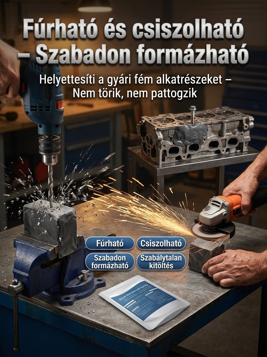 🏠【Tartós Javítás】AB Univerzális Javító Ragacs| 500°C Hőálló / Hegesztés Helyett / Végleges Vízálló Tömítés(Fúrható/Csiszolható)🛠️