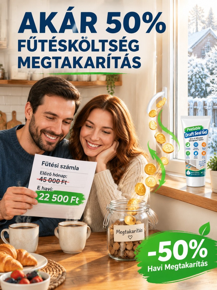 🌡️⚡ Huzatblokkoló & Hőmegtartó Gél – Azonnali 22°C-os Meleg Otthon | Por-, Pollen- és Szélvédelem (-50%)