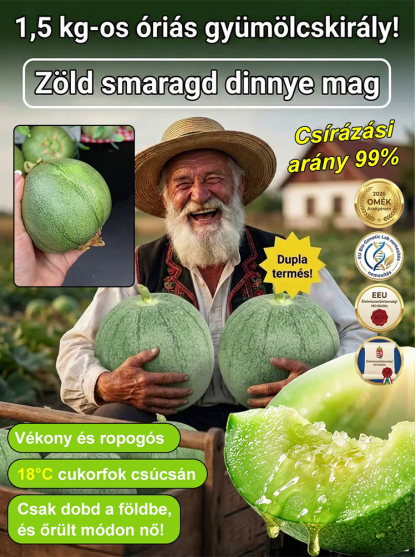 【Méznél is édesebb】Zöld smaragddinnye magok