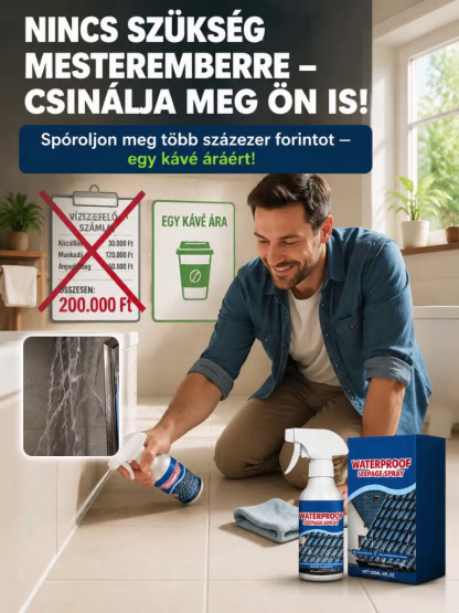 💥【3 Másodperces Csoda】Vízálló és szivárgásmentes tömítő spray(Ipari Erősségű)💥