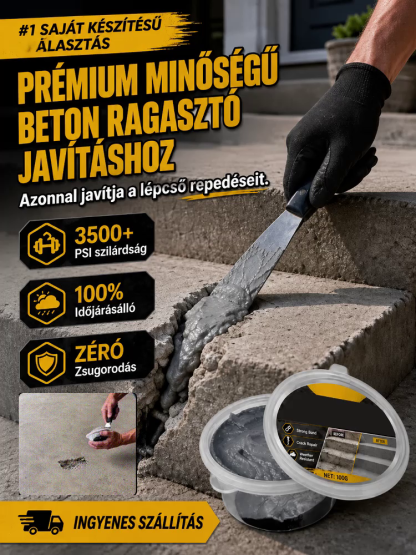 🔨lépcsőjavító ragasztó | Azonnali Repedésjavítás 5 Perc Alatt (Időjárásálló)- Zéró Zsugorodás, 100% Fagyálló Lépcső és Fal Javító🧱