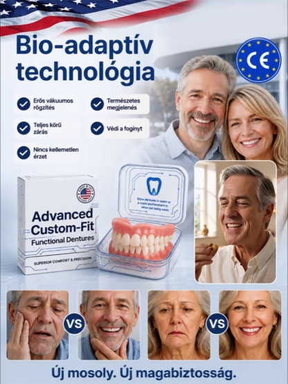 🦷👄Orvosi minőségű teljes műfogsor koronák|Stabil, Kényelmes és Fájdalommentes Megoldás!| Ragasztó Nélküli, 8x Erősebb Tapadás | Tökéletes Mosoly 3 Perc Alatt| Hiányzó Fogak Azonnali Elrejtése |  Azonnali Hollywoodi Mosoly😁✨